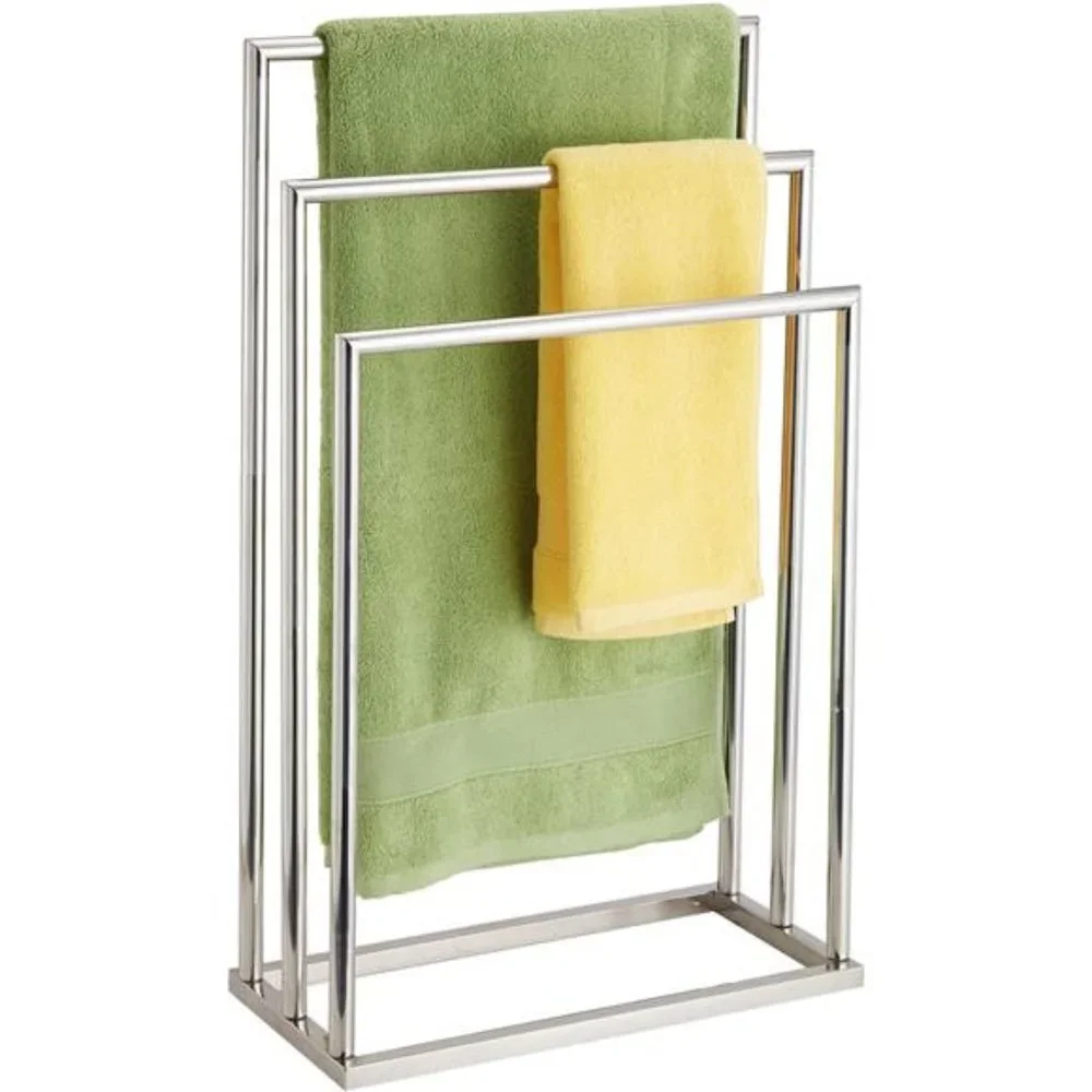 Freestanding Towel Rack, 3 Tier Stainless Steel Towel Bar Stand for Bathroom